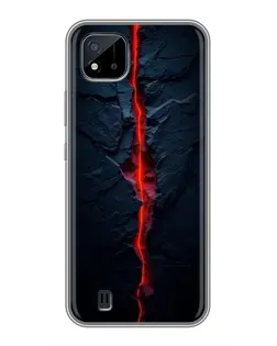 Чохол для Realme C11 (2021) / C20 з картинкою «Червона лавова тріщина»