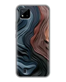 Чохол для Realme C11 (2021) / C20 з картинкою «Кольорові хвилі каньйону»