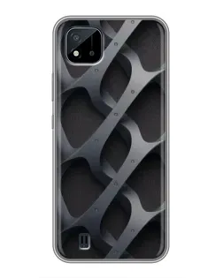 Чохол для Realme C11 (2021) / C20 з картинкою «Об'ємне сіре плетіння»