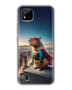 Чохол для Realme C11 (2021) / C20 з картинкою «Капі-мен супергерой»