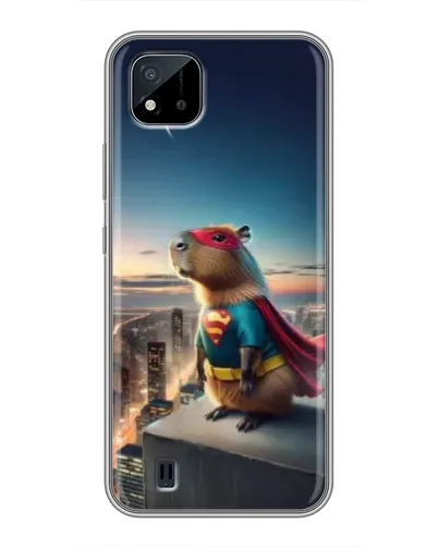Чохол для Realme C11 (2021) / C20 з картинкою «Капі-мен супергерой»