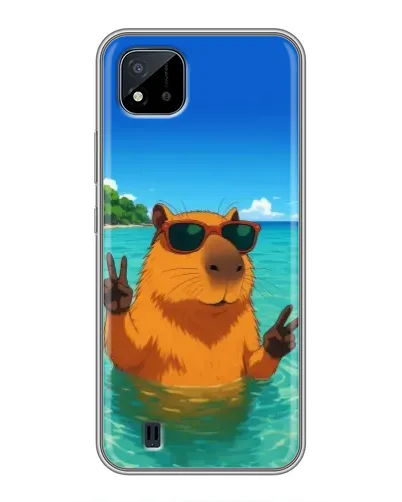 Чохол для Realme C11 (2021) / C20 з картинкою «Морська капібара»