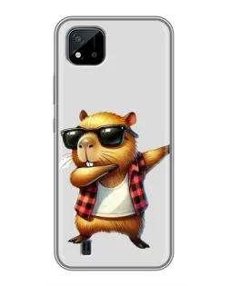 Чохол для Realme C11 (2021) / C20 з картинкою «Капібара репер даб»