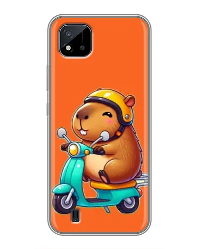 Чохол для Realme C11 (2021) / C20 з картинкою «Капібара на скутері»