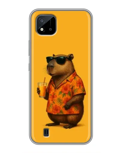 Чохол для Realme C11 (2021) / C20 з картинкою «Капібара на відпочинку»