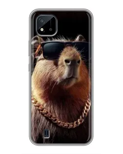 Чохол для Realme C11 (2021) / C20 з картинкою «Капібара золотий ланцюг»