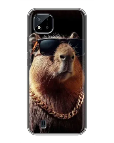Чохол для Realme C11 (2021) / C20 з картинкою «Капібара золотий ланцюг»