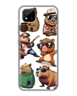 Чохол для Realme C11 (2021) / C20 з картинкою «Круті капібари музиканти»