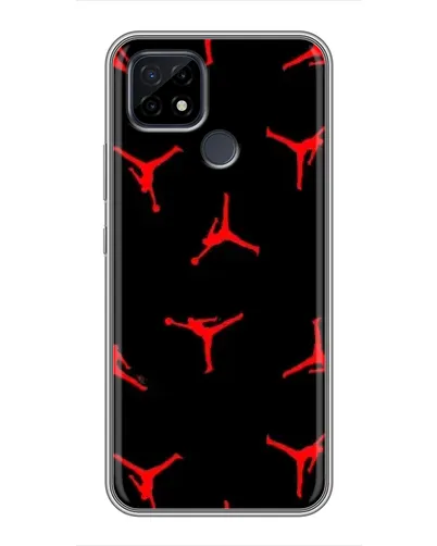 Чохол для Realme C21 з картинкою «Jordan Red Pattern» Чохол для Realme C21 з картинкою «Jordan Red Pattern»