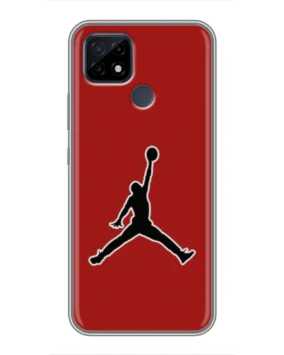 Чохол для Realme C21 з картинкою «Jordan Red Back» Чохол для Realme C21 з картинкою «Jordan Red Back»