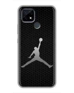 Чохол для Realme C21 з картинкою «Jordan Dark Carbon»