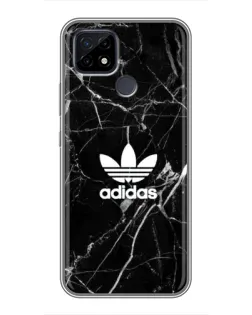 Чохол для Realme C21 з картинкою «Білий мармур Adidas»