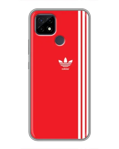 Чохол для Realme C21 з картинкою «Червоний мінімалізм Adidas»