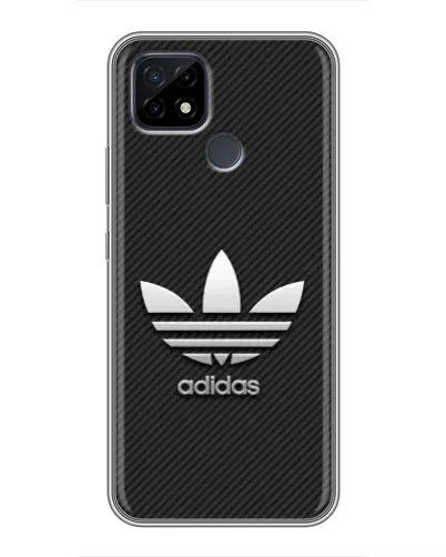 Чохол для Realme C21 з картинкою «Adidas Карбонова текстура»
