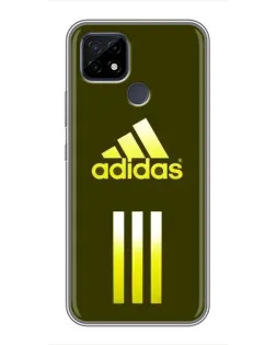 Чохол для Realme C21 з картинкою «Оливковий градієнт Adidas»