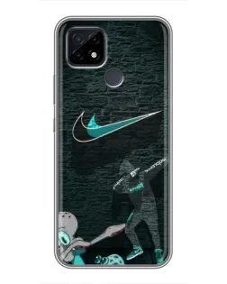 Чохол для Realme C21 з картинкою «Спортивний арт Nike» Чохол для Realme C21 з картинкою «Спортивний арт Nike»