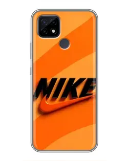 Чохол для Realme C21 з картинкою «Помаранчевий драйв Nike» Чохол для Realme C21 з картинкою «Помаранчевий драйв Nike»