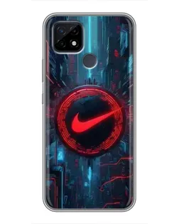 Чохол для Realme C21 з картинкою «Техногенний стиль Nike»