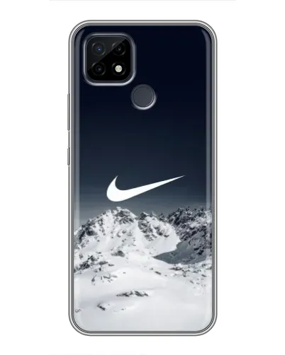 Чохол для Realme C21 з картинкою «Nike — зимові гори»