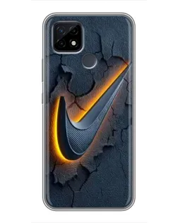 Чохол для Realme C21 з картинкою «Об'ємний логотип Найк»