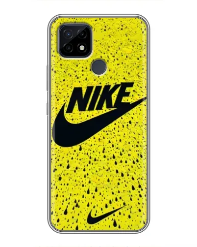 Чохол для Realme C21 з картинкою «Жовтий текстурний Nike»