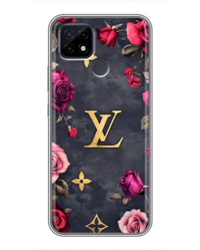 Чехол для Realme C21 с картинкой «Цветочный Louis Vuitton»