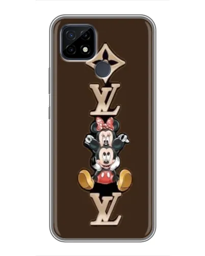 Чехол для Realme C21 с картинкой «LV и Микки Маус»