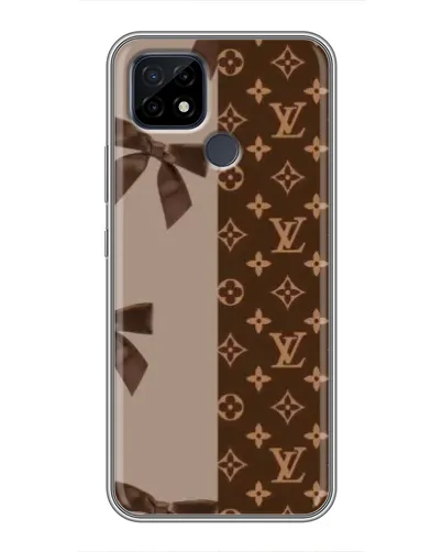 Чехол для Realme C21 с картинкой «Louis Vuitton — банты»
