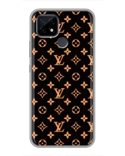 Чехол для Realme C21 с картинкой «Золотая монограмма LV»