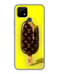 Чехол для Realme C21 с картинкой «Мороженое от LV»