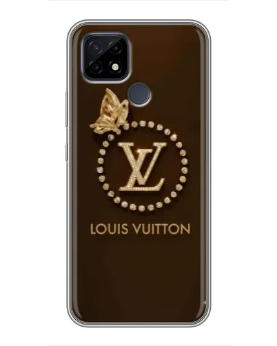 Чехол для Realme C21 с картинкой «LV — золотая печать»