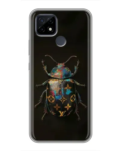 Чехол для Realme C21 с картинкой «LV — мраморный принт»