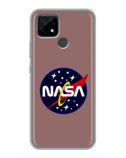 Чохол для Realme C21 з картинкою «NASA — ретро космос»