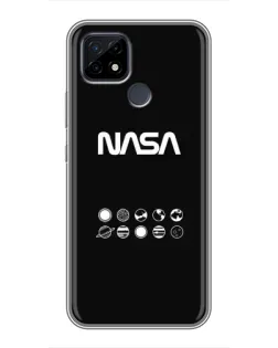 Чохол для Realme C21 з картинкою «NASA — технічний принт»