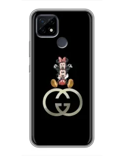 Чехол для Realme C21 с картинкой «Минни Маус на лого»