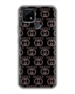 Чехол для Realme C21 с картинкой «Классическая монограмма Gucci»