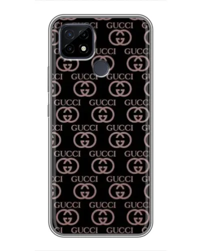 Чехол для Realme C21 с картинкой «Классическая монограмма Gucci»