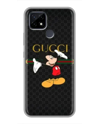 Чехол для Realme C21 с картинкой «Микки Маус Gucci»