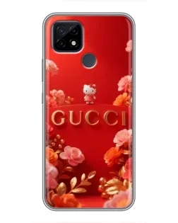 Чехол для Realme C21 с картинкой «Gucci — золотой сад»