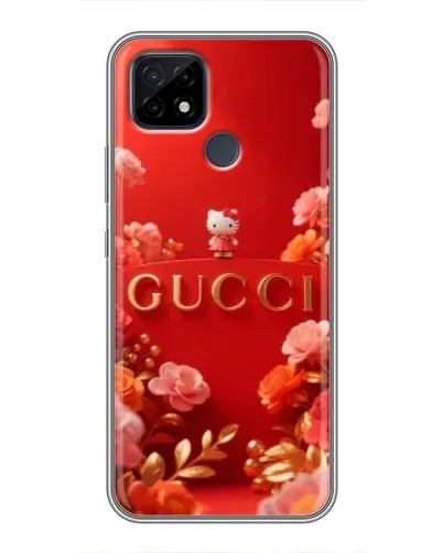 Чехол для Realme C21 с картинкой «Gucci — золотой сад»