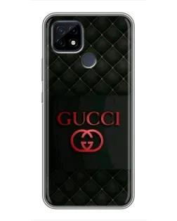 Чехол для Realme C21 с картинкой «Gucci — стеганый черный»