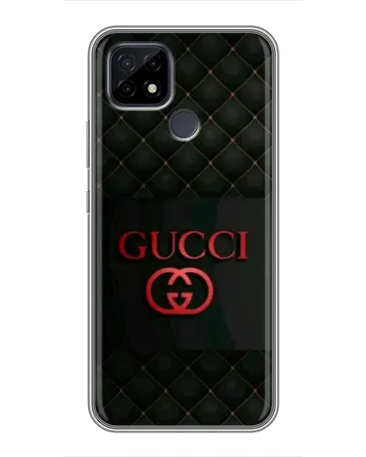 Чехол для Realme C21 с картинкой «Gucci — стеганый черный»