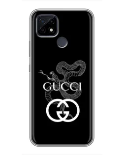 Чехол для Realme C21 с картинкой «Gucci — серебряная змея»