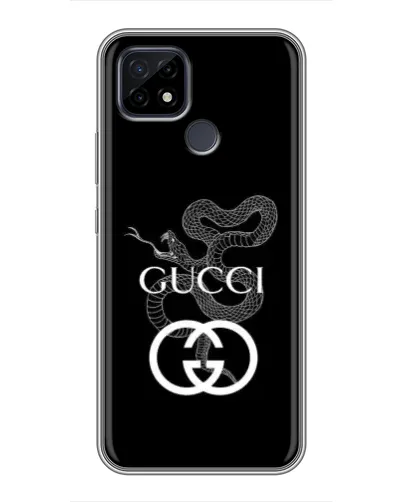 Чехол для Realme C21 с картинкой «Gucci — серебряная змея»