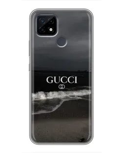 Чехол для Realme C21 с картинкой «Gucci — морской прибой»
