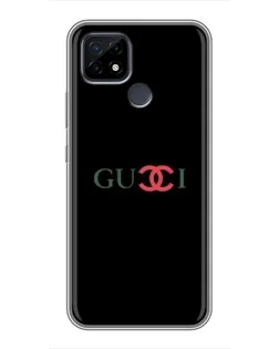 Чехол для Realme C21 с картинкой «Gucci — красный градиент»