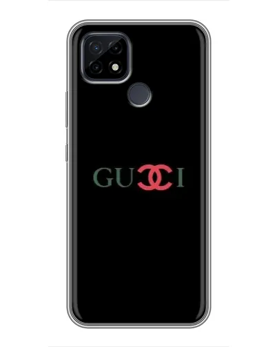 Чехол для Realme C21 с картинкой «Gucci — красный градиент»
