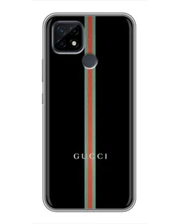 Чехол для Realme C21 с картинкой «Gucci — строгая линия»