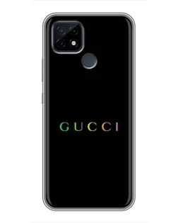 Чехол для Realme C21 с картинкой «Gucci — неоновый минимализм»