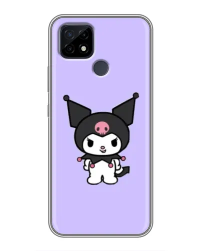 Чехол для Realme C21 с картинкой «Kuromi — нежный фиолетовый»